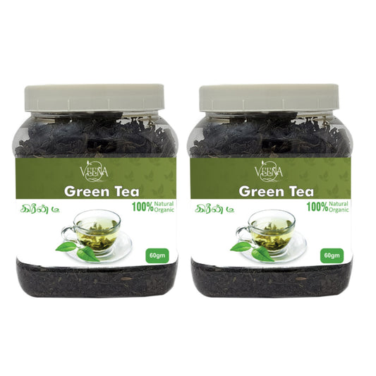 Veena Products Green Tea - 60g ( Pack of 2 )