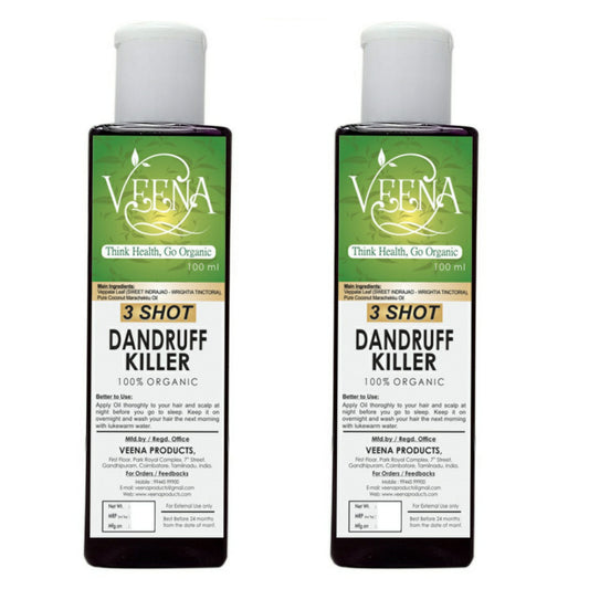 Veena Product 3 Shot Dandruff Killer - 100ml ( Pack of 2 )