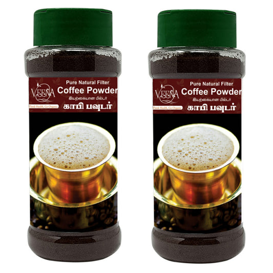 Veena Products Pure Natural Filter Coffee Powder - 150g ( Pack of 2 )