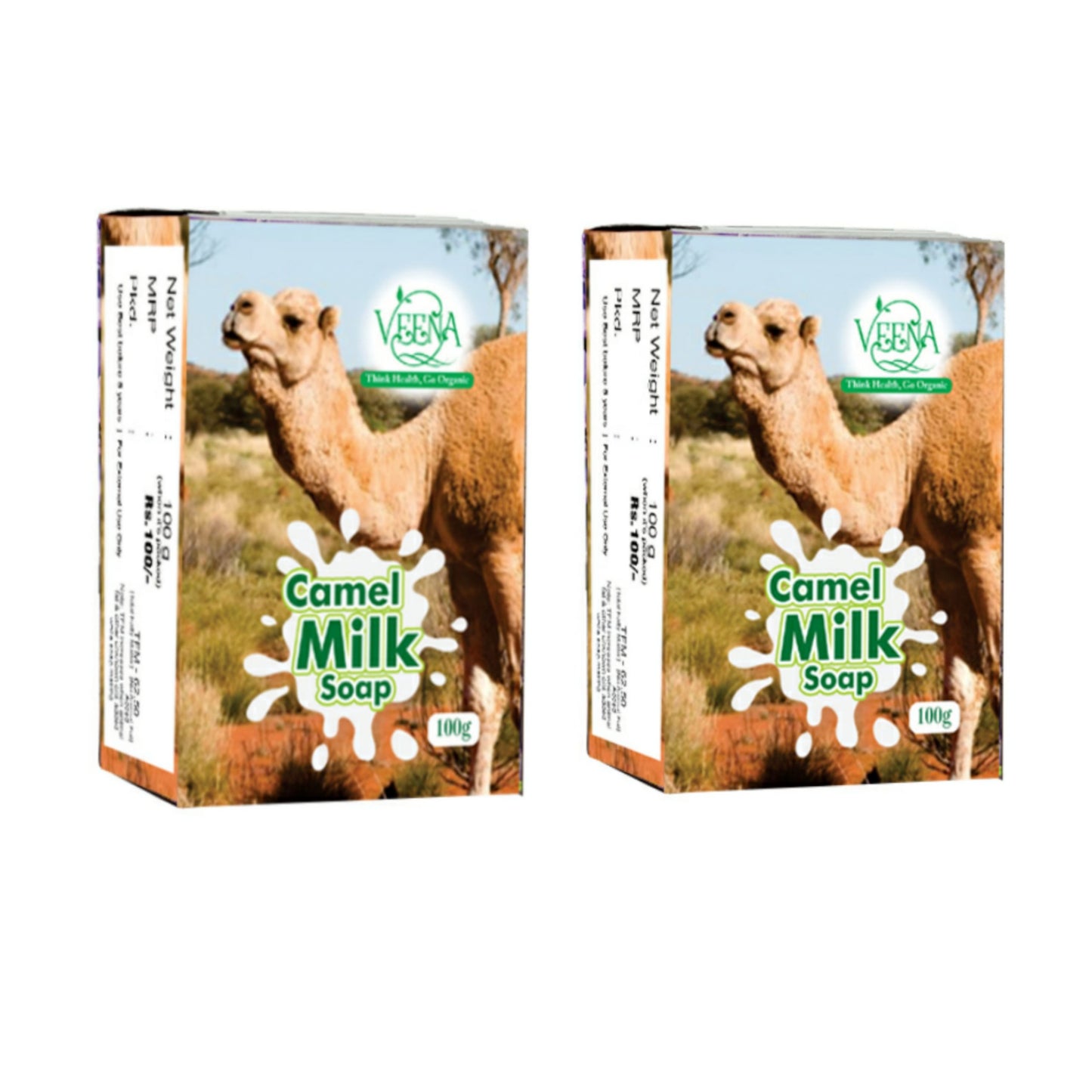 Veena Products Camel Milk Soap - 100g ( Pack of 2 )