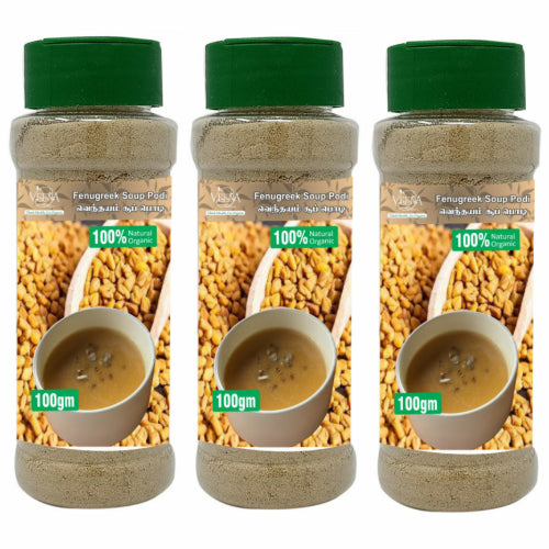 Veena Products Fenugreek ( Venthayam Soup Powder ) - 100g ( Pack of 3 )