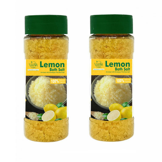 Veena Products Lemon Epson Bath Salt - 200g ( Pack of 2 )