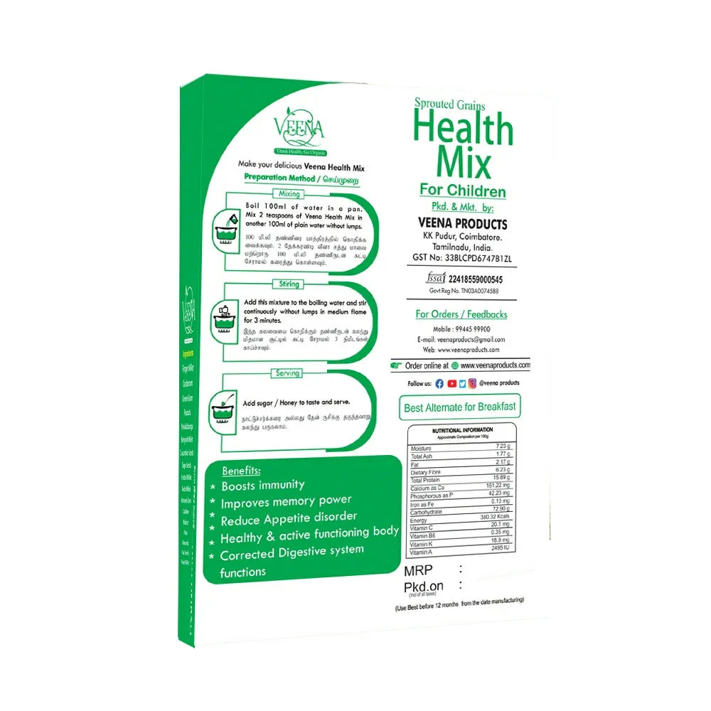 Veena Children Health Mix - 400 g - Orgoshops