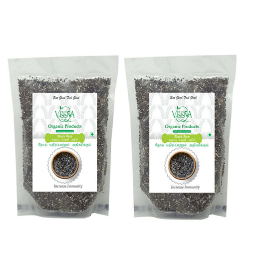 Veena Product Black Rice - 500g ( Pack of 2 )