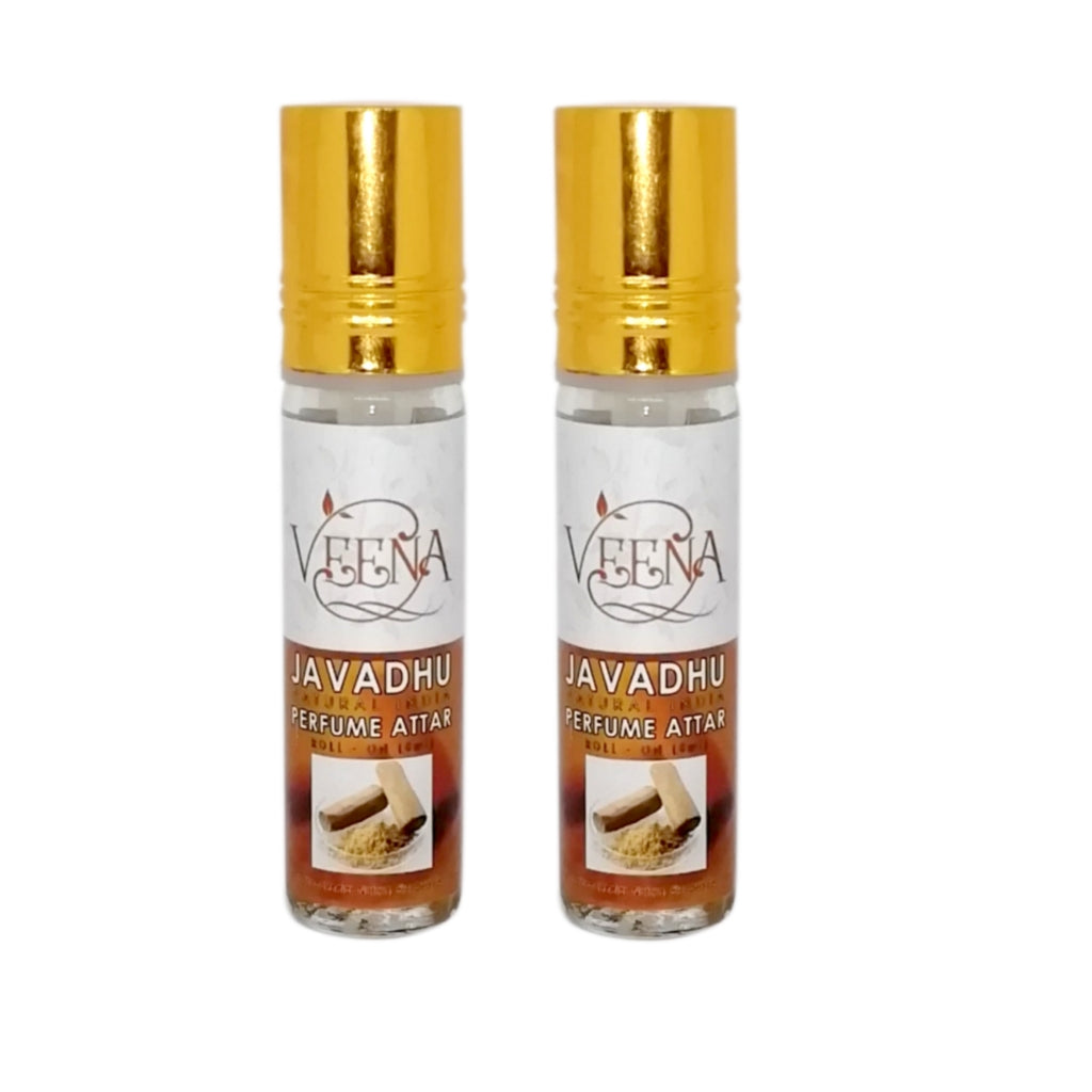 Veena Product Javatdhu Perfume Attar Roll On - 10ml ( Pack of 2 )