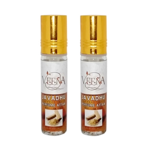 Veena Product Javatdhu Perfume Attar Roll On - 10ml ( Pack of 2 )