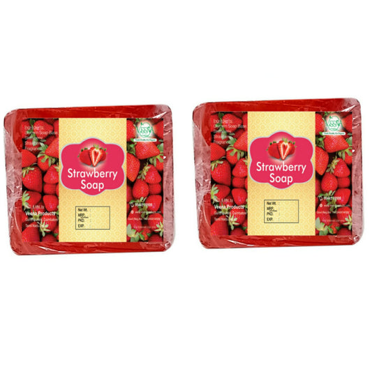 Veena Product Strawberry Soap - 100g ( Pack of 2 )