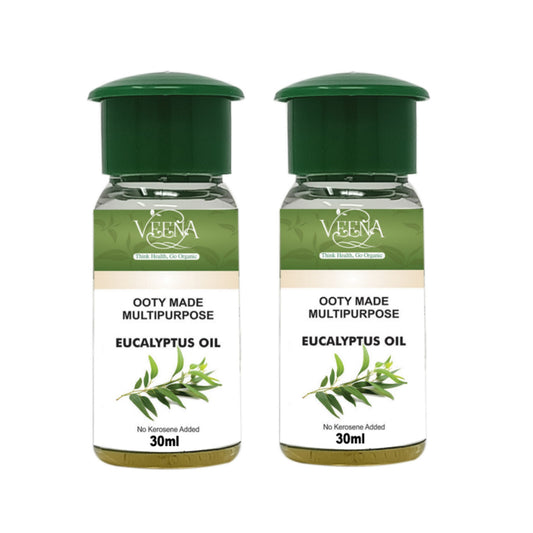 Veena Products Ooty made multipurpose eucalyptus oil - 30ml ( Pack of 2 )