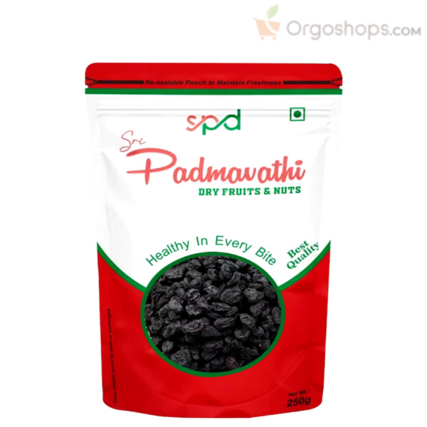 Black Raisins Seeded / Raisin / Black Raisin - 250g (Sri Padmavathy Dry Fruits and Nuts)