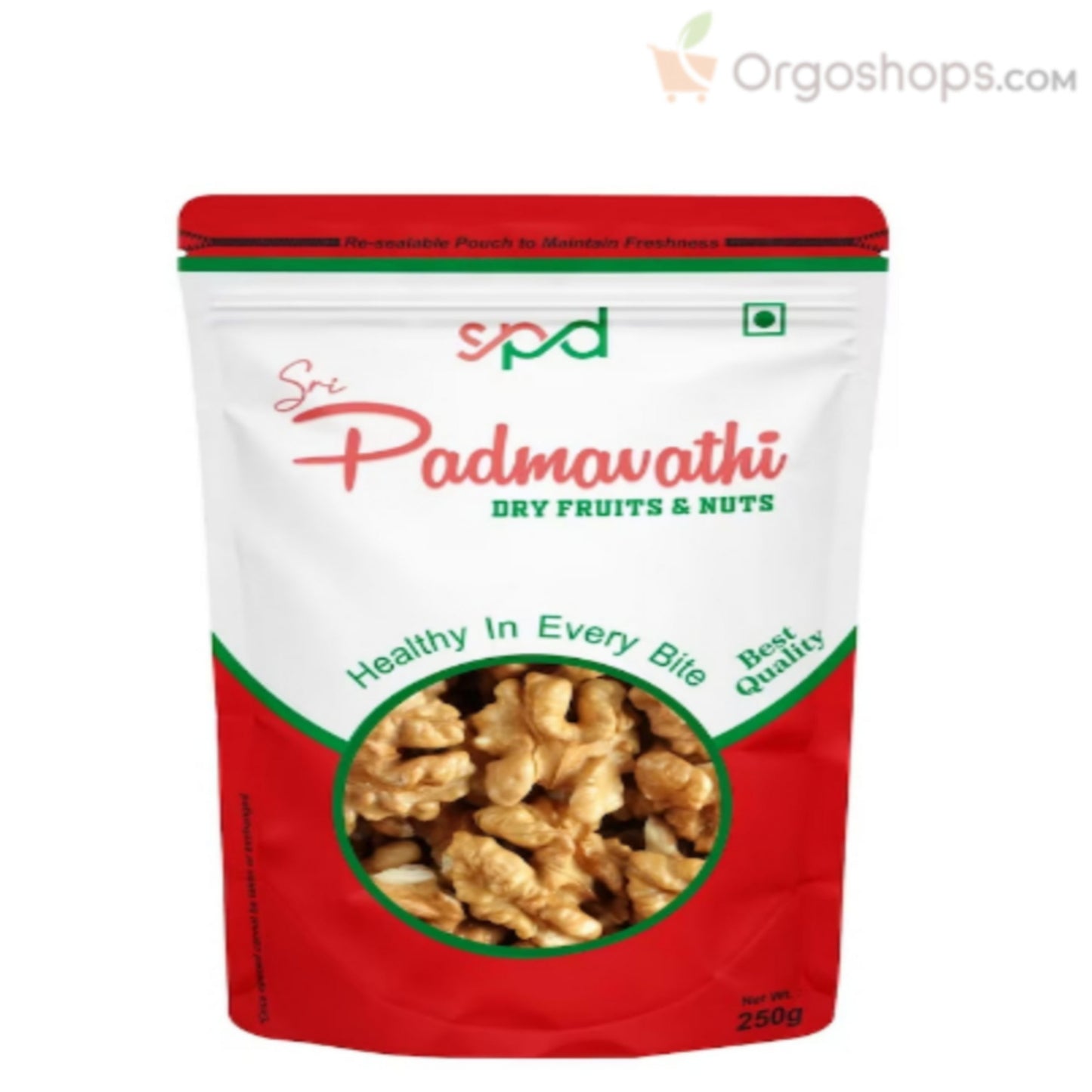 Premium 100% Natural Dried Walnut | Premium Akrot | Unsalted Walnut | Walnut - 250g (Sri Padmavathy Dry Fruits and Nuts)