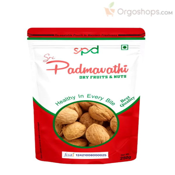 Premium 100% Natural Wallnuts Shell / Wallnuts - 250g (Sri Padmavathy Dry Fruits and Nuts)