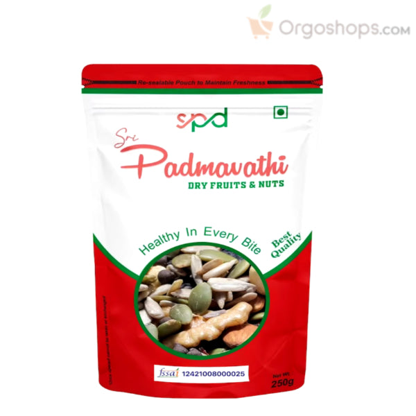 கலப்பு நட்ஸ்/நட்ஸ் - 250 கிராம் (ஸ்ரீ பத்மாவதி உலர் பழங்கள் மற்றும் கொட்டைகள்)