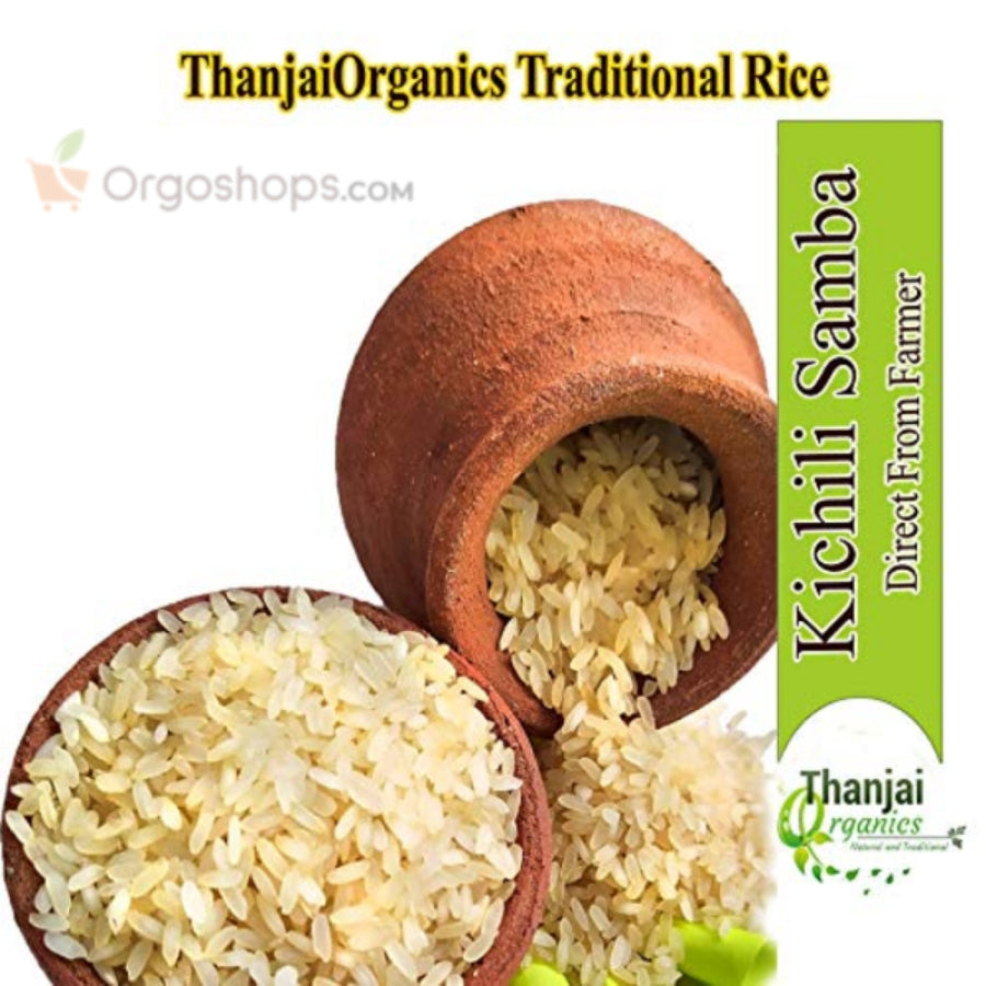 Athur Kichili Samba Rice | Traditional Kichili Samba | Kichadi Samba Rice - 1kg (Thanjai Organics)