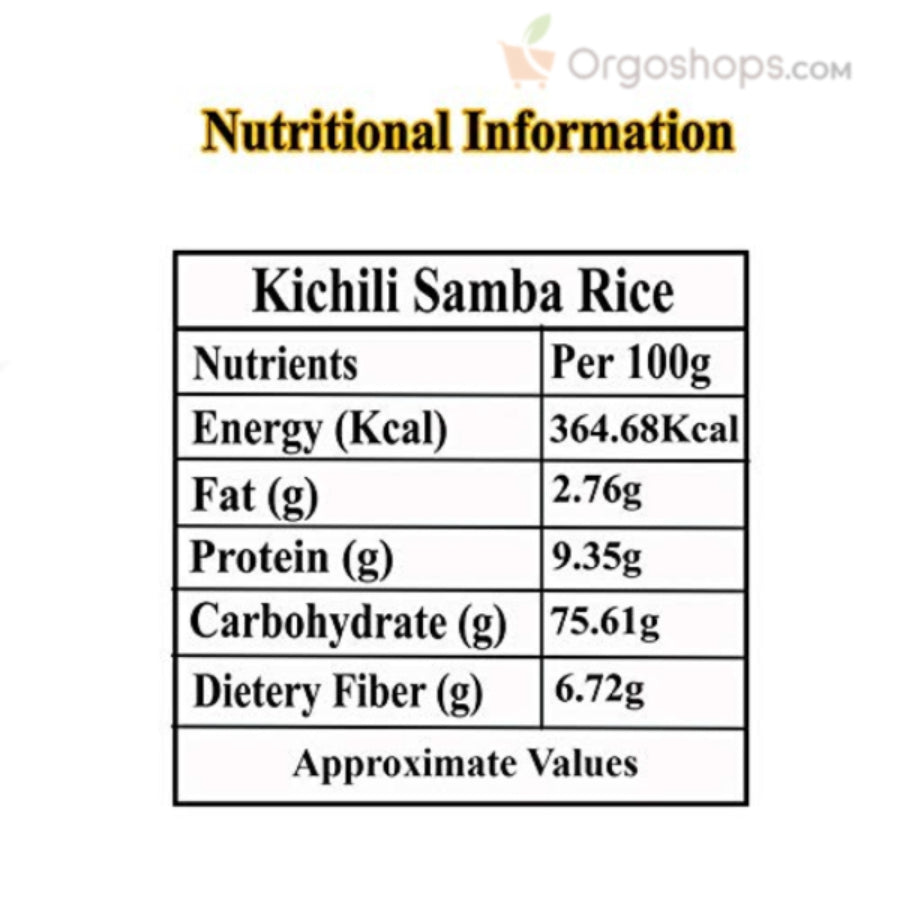 Athur Kichili Samba Rice | Traditional Kichili Samba | Kichadi Samba Rice - 1kg (Thanjai Organics)