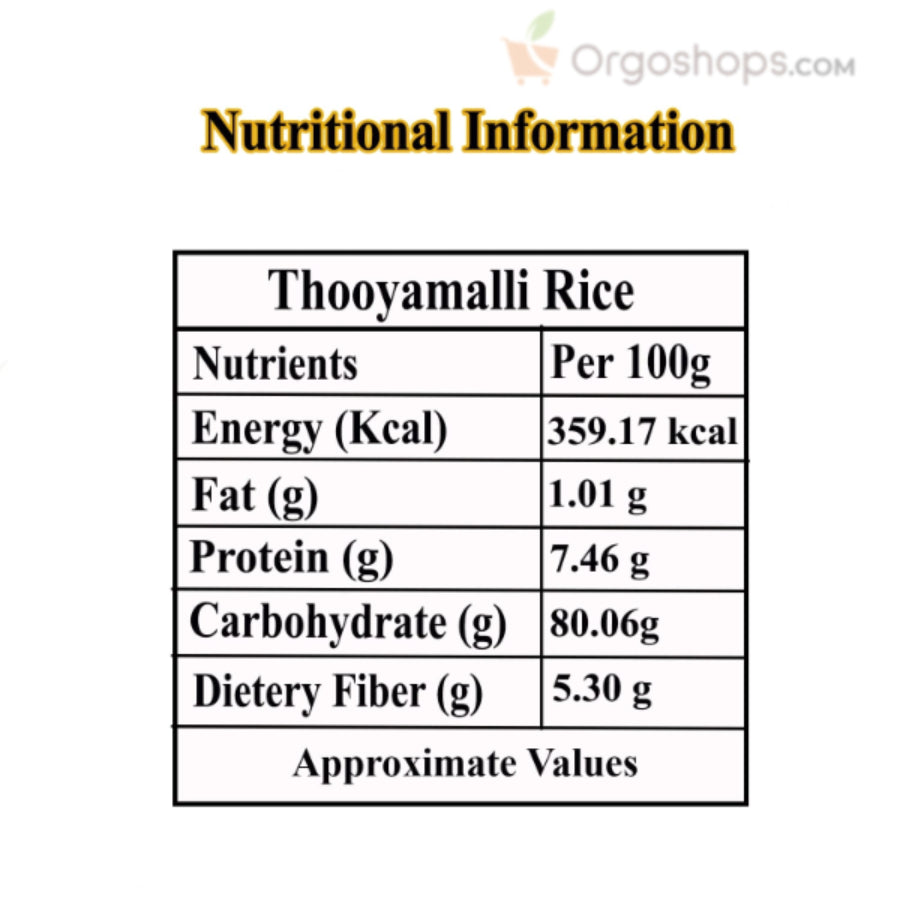 Thooyamalli Rice / Jasmine Rice / Arisi - 1kg