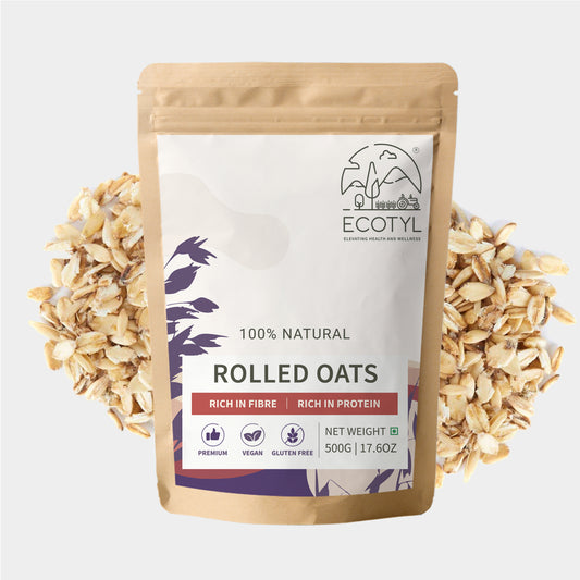 Ecotyl Rolled Oats | Gluten Free | Protein Rich  - 500g