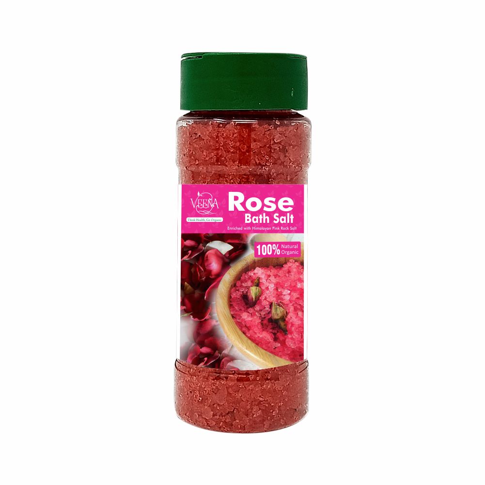 Veena Products Rose Epsom Bath Salt - 200g