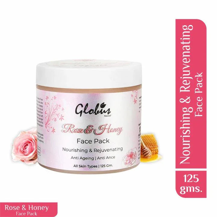 Rose and Honey Nourishing and Rejuvenating Face Pack 125gms - Orgoshops