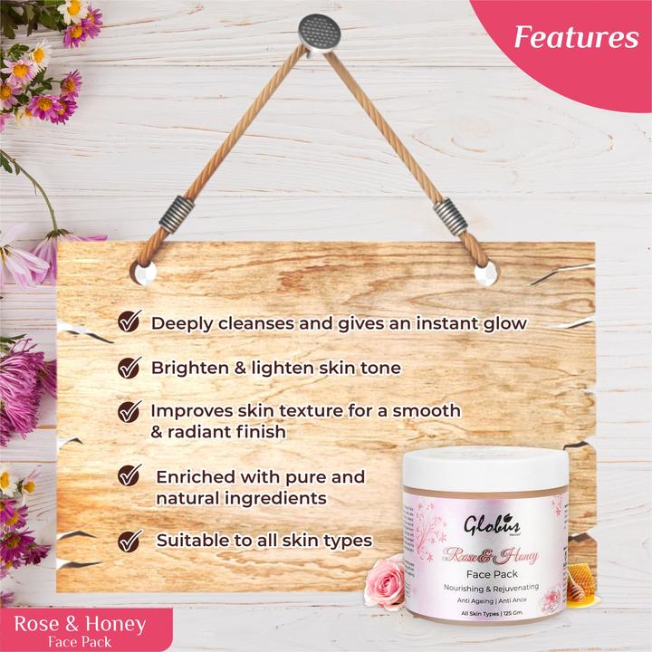 Rose and Honey Nourishing and Rejuvenating Face Pack 125gms