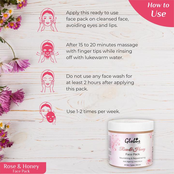 Rose and Honey Nourishing and Rejuvenating Face Pack 125gms