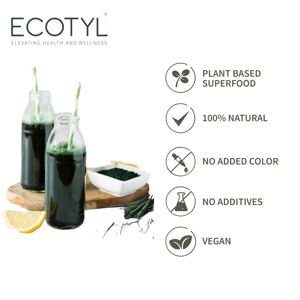 Ecotyl Spirulina Powder | Superfood | High Protein & Nutrients  - 100g