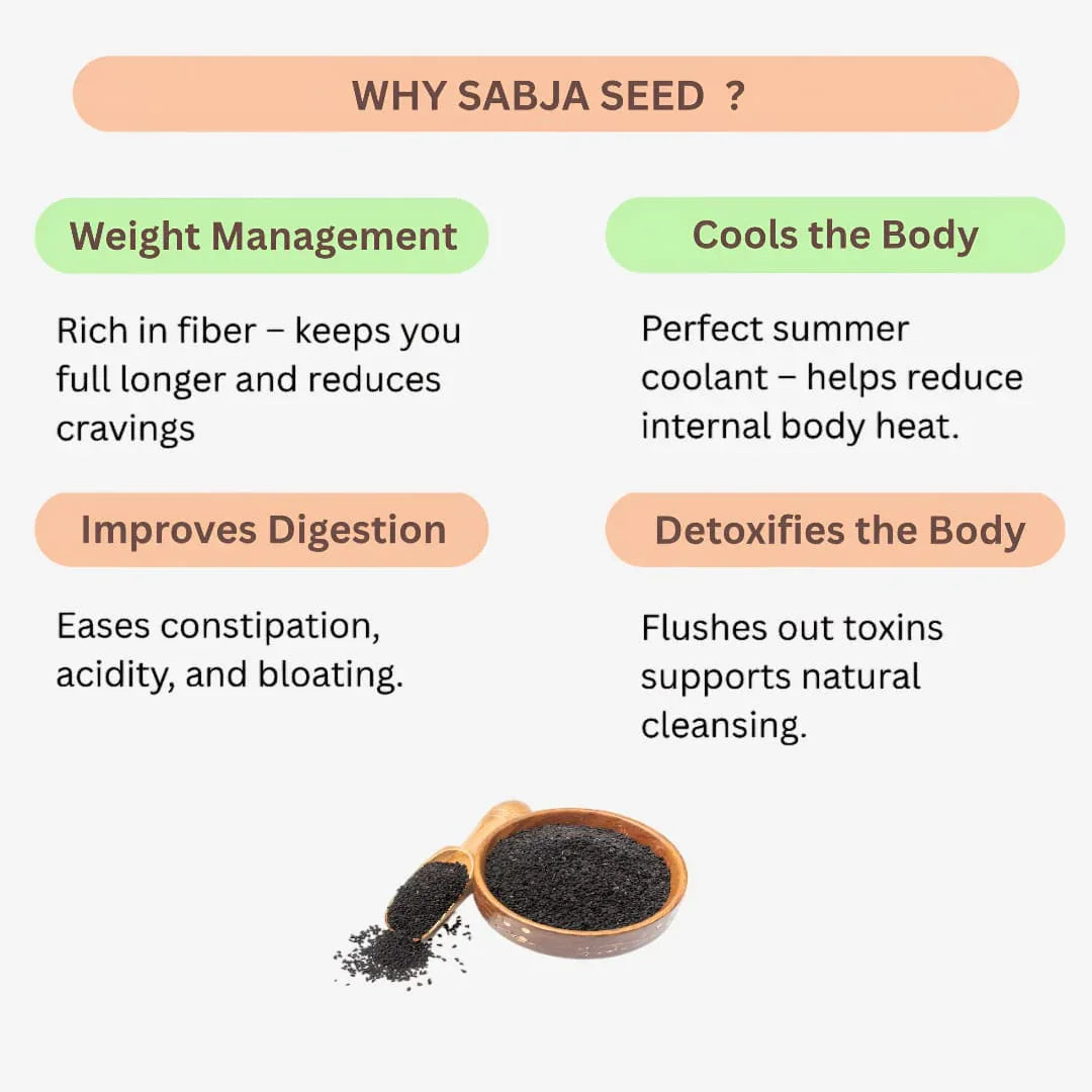 Veena Sabja Seed - 200g - Orgoshops