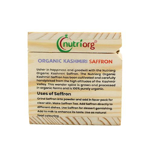 Nutriorg Certified Organic Kashmiri Saffron - 1g