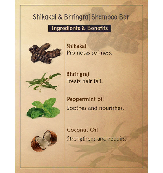 Ancient Living Shikakai and Bhringraj Shampoo Bar - 100 G