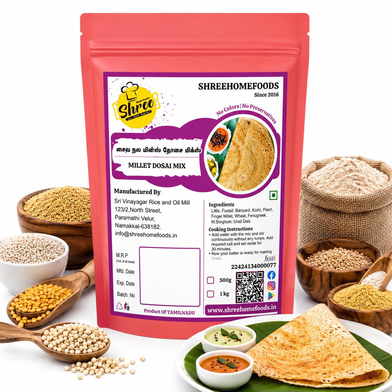 Shree Home Food Millet Dosai Mix