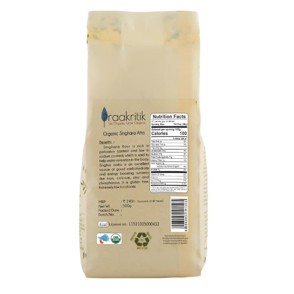 Praakritik Organic Singhara Atta-500g