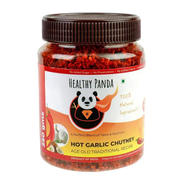 Spicy hot garlic chutney powder for daily meals