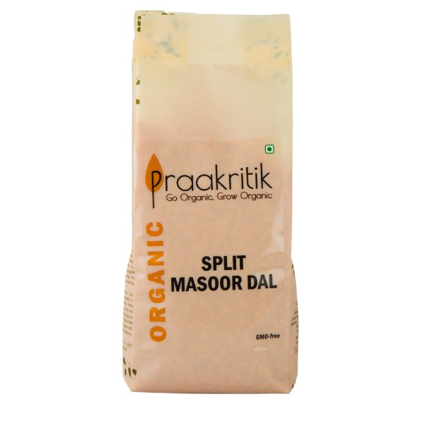 Praakritik Organics Split Masoor Dal-1Kg