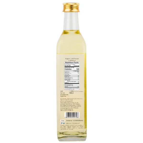Praakritik Organic Cold Pressed Sunflower Oil - Orgoshops
