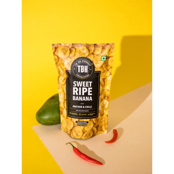 Pack of 3 - Sweet Ripe Banana Chips with Amchur & Chilli 270g - Orgoshops