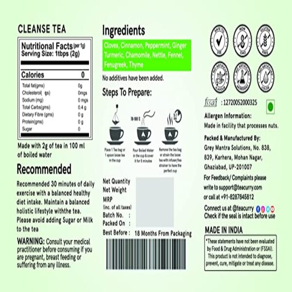 Anti Alcohol Tea/Cleanse Tea To Help Quit Alcohol And Clean Liver(30 Bags)