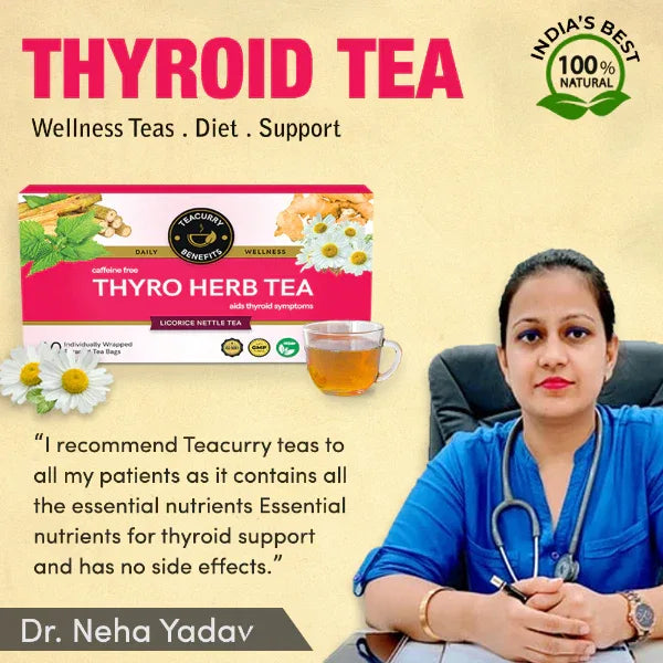 Thyroid Tea/ Thyro Herb Tea To Help Thyroid Hormones (TSH, T3, T4)-100g(30 Bags) - Orgoshops