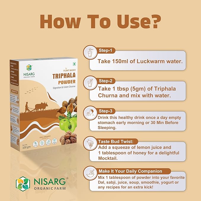 Nisarg Organic Farm Triphala Powder