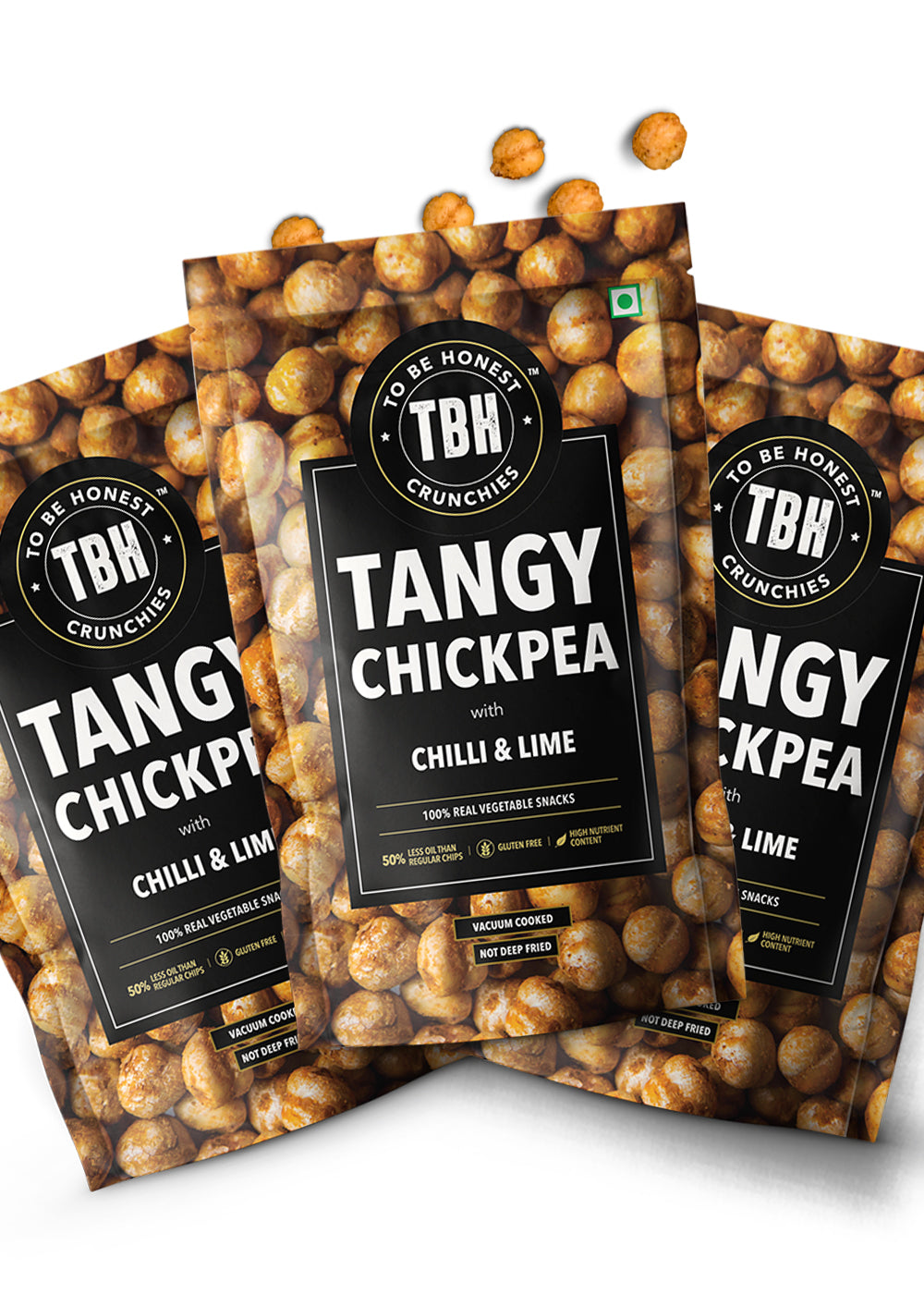 Pack of 3 - Tangy Chickpeas Chilli & Lime 330g