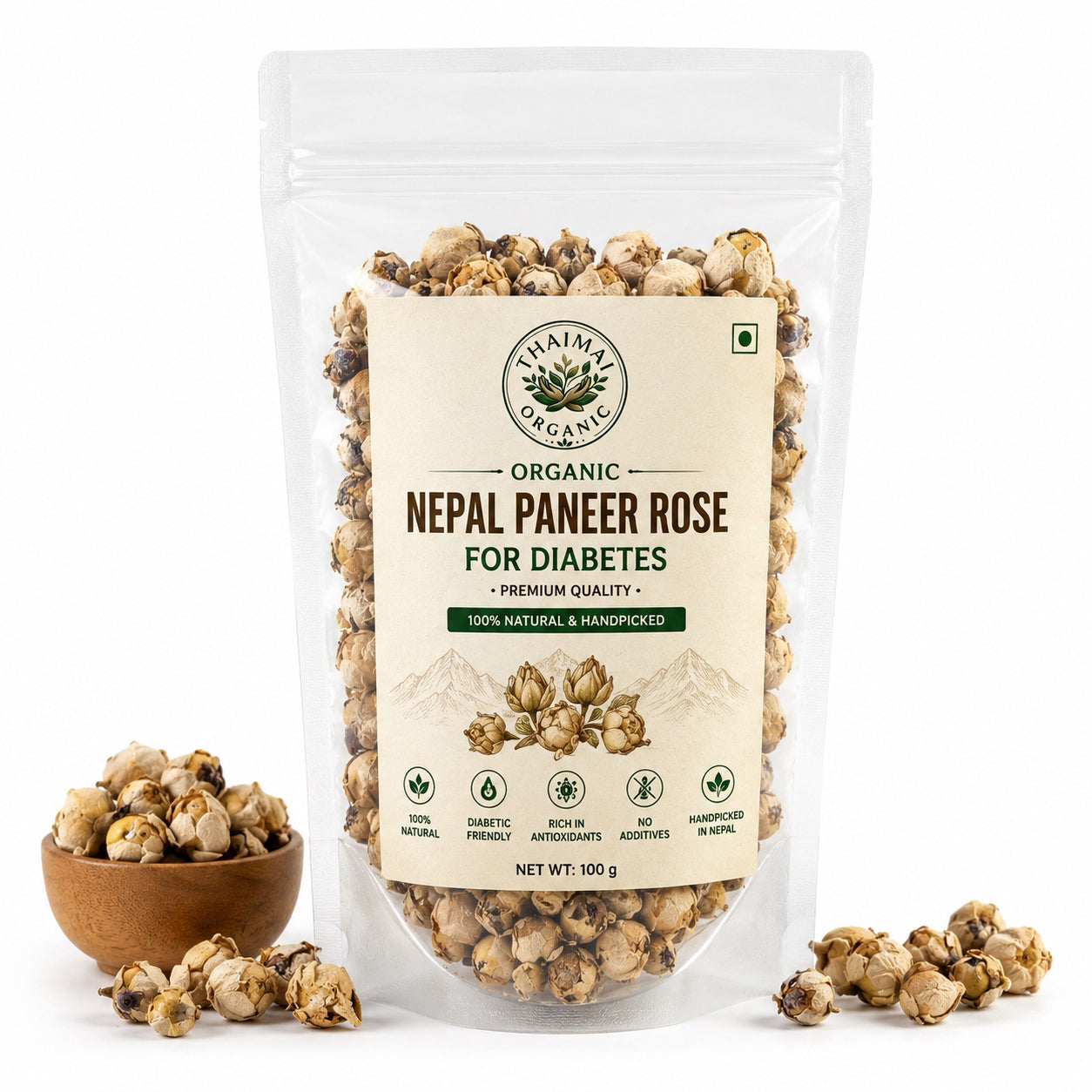 Thaiman Organic Nepal Paneer Rose For Diabetes - 100 g