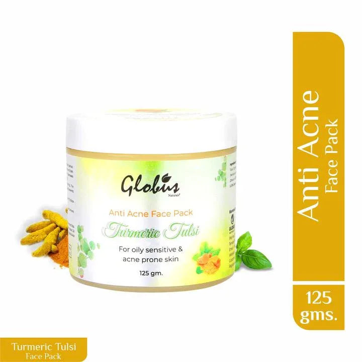 Turmeric Tulsi Anti Acne Face Pack 125gms - Orgoshops