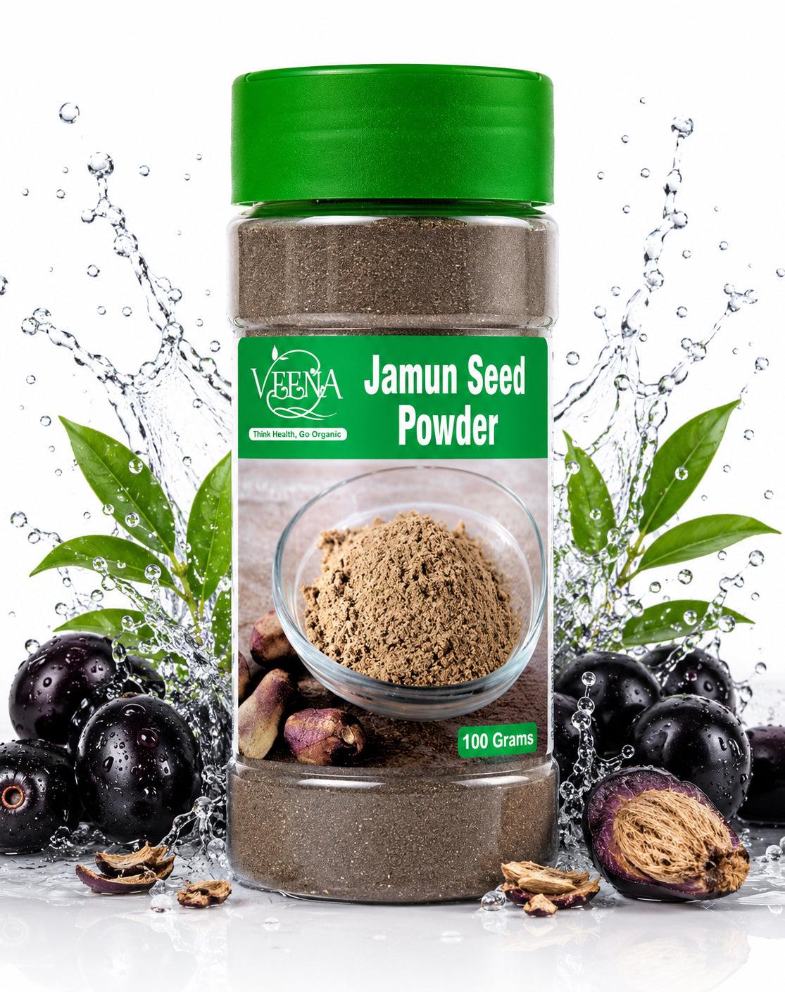 Veena   Jamun Seed Powder - 100g ( Pack of 2 )