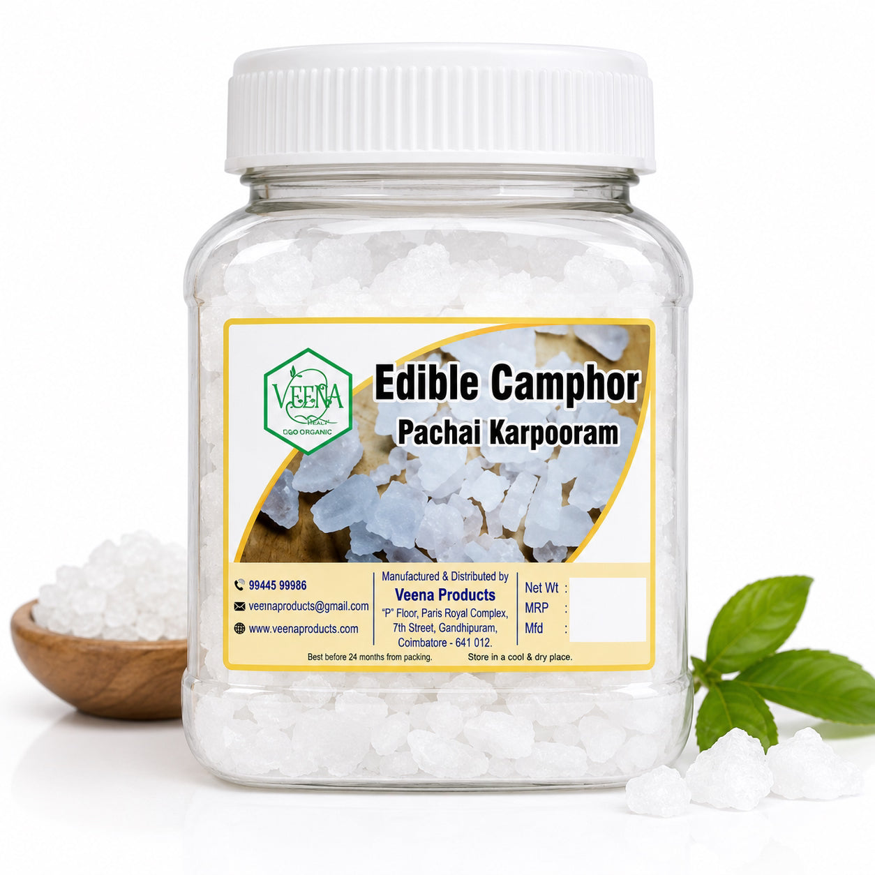 Veena : Products Pachaikarpooram - 50g
