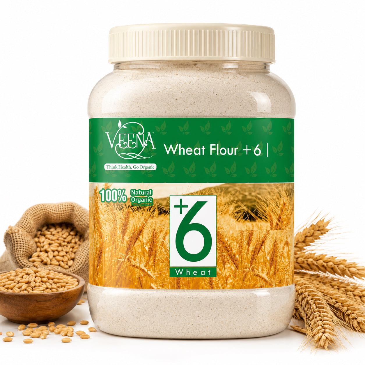 Veena : Products Wheat Flour - 1 kg
