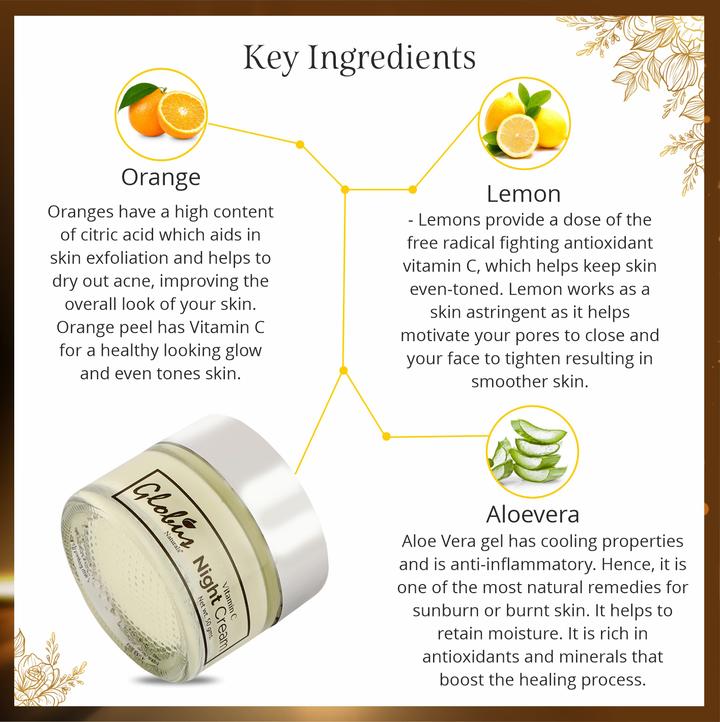 Vitamin C Brightening & Whitening Night Cream 50gms