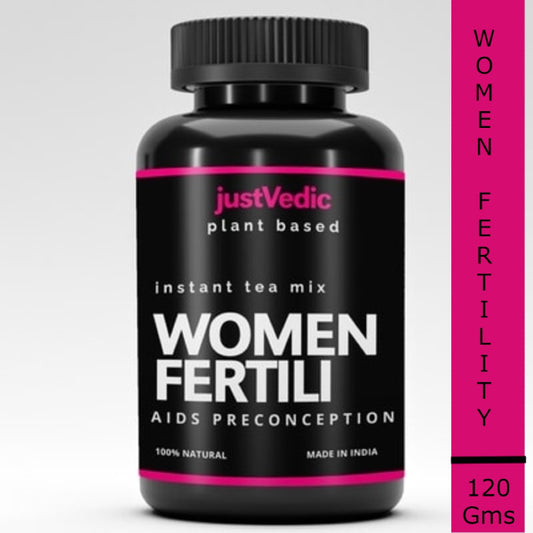 Justvedic Female Fertili Drink Mix - Helps With Fertility And Ovulation-200g (30 Bags)