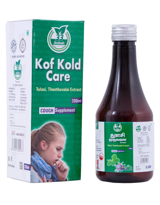 33 Herbals K of Kold Care (Tulasi thuthuvalai)- 200ml