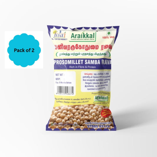 Araikkal : Panivaragu Gothumai Ravai-500g (Pack of 2)