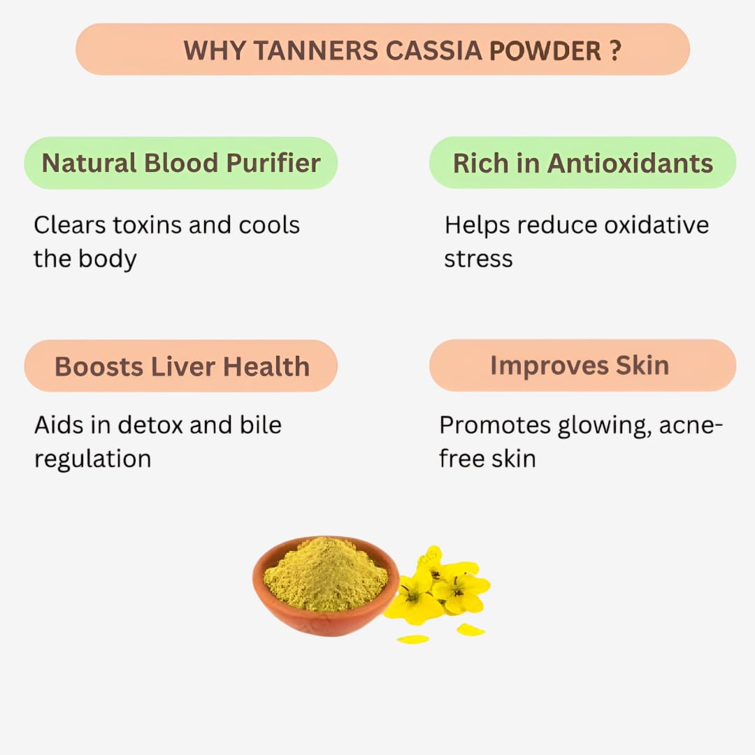 Gj Global Tanner's Cassia Powder | Avaaram Poo Powder - 50 mg