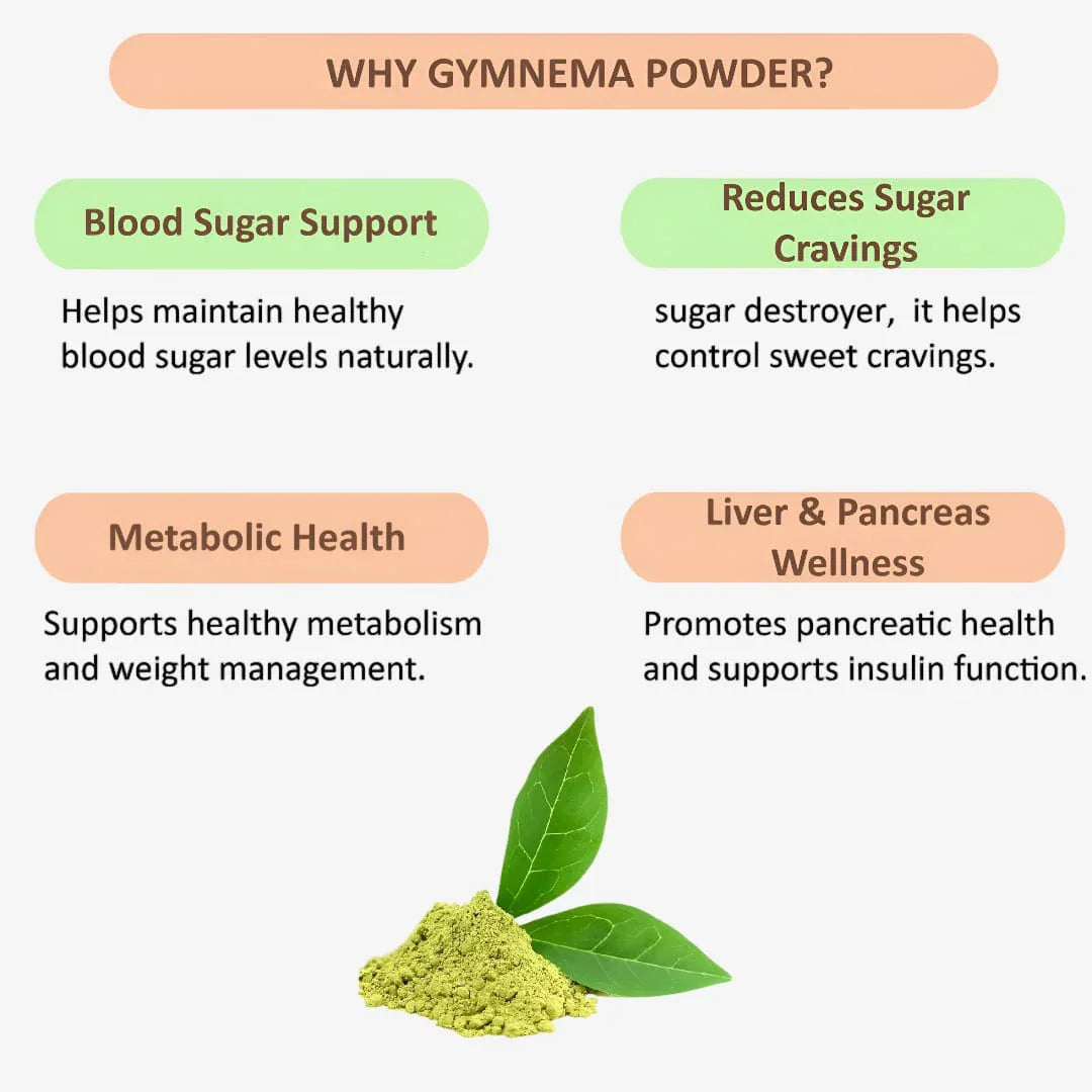 Gj Global Gymnema Powder | Sirukurinjan Powder - 50 g - Orgoshops
