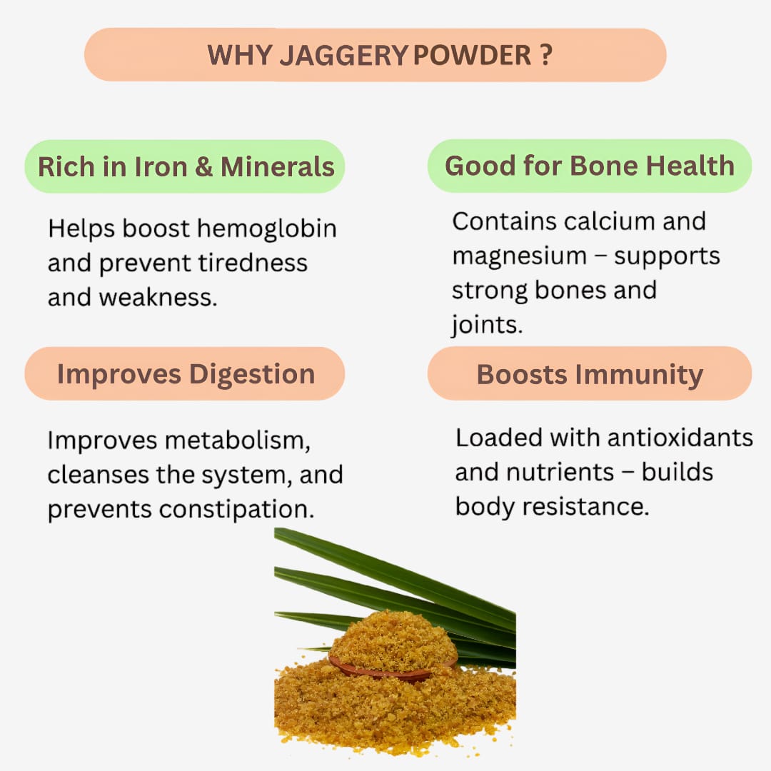 Gj Global Jaggery Powder - 500 g (Pack of 2)